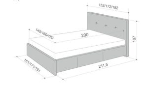 Размерные особенности кровати