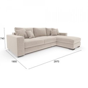 Размер углового дивана