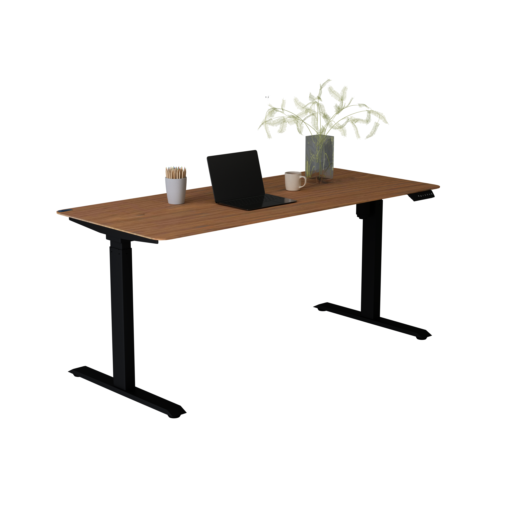 E-TABLE PREMIUM (Шпон) Черный/Натуральный Орех